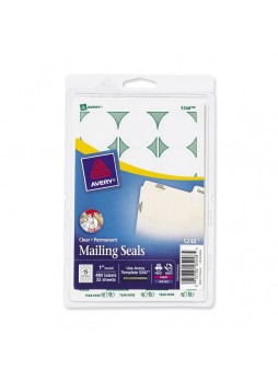 Labels, 1" - 480 / Pack - Clear - ave05248